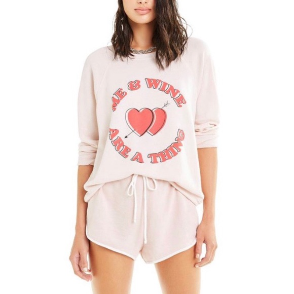Wildfox Me and Wine Are A Thing Sommers Sweater - Picture 1 of 7